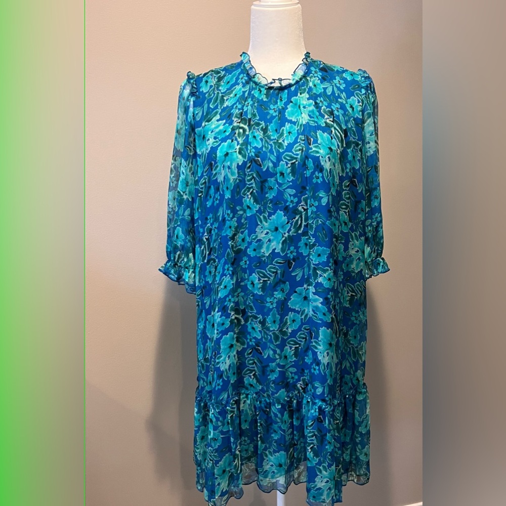 Johnny Was Raquel Silk Mini Dress